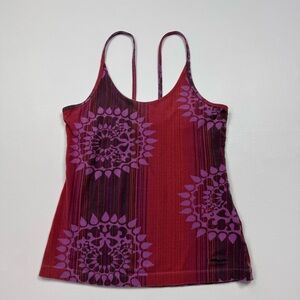 Patagonia Pink/Purple Tank Shelf Bra Size Small
